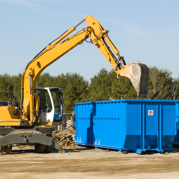 are there any restrictions on where a residential dumpster can be placed in Shongopovi AZ